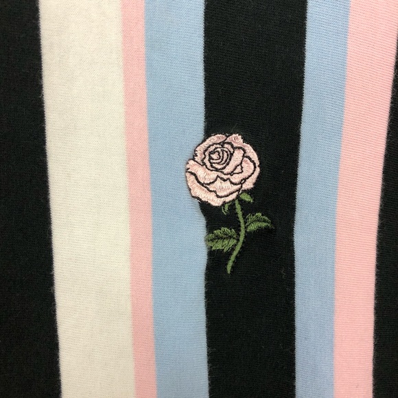 Simons DJAB Striped Embroidered T-Shirt Sz S - Picture 5 of 8